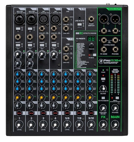 Mackie profx10v3 mixer effetti - profx10v3,