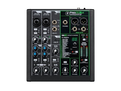 Mackie profx6v3 mixer - usb, 6