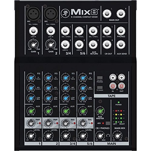 Mackie mix8 mixer analogico - mixer, 8