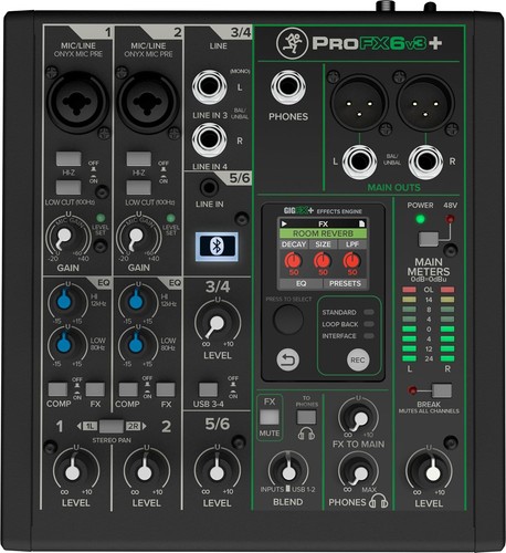 Mackie profx6v3 mixer - profx6v3+,